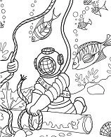 Seas and oceans Coloring Pages 12