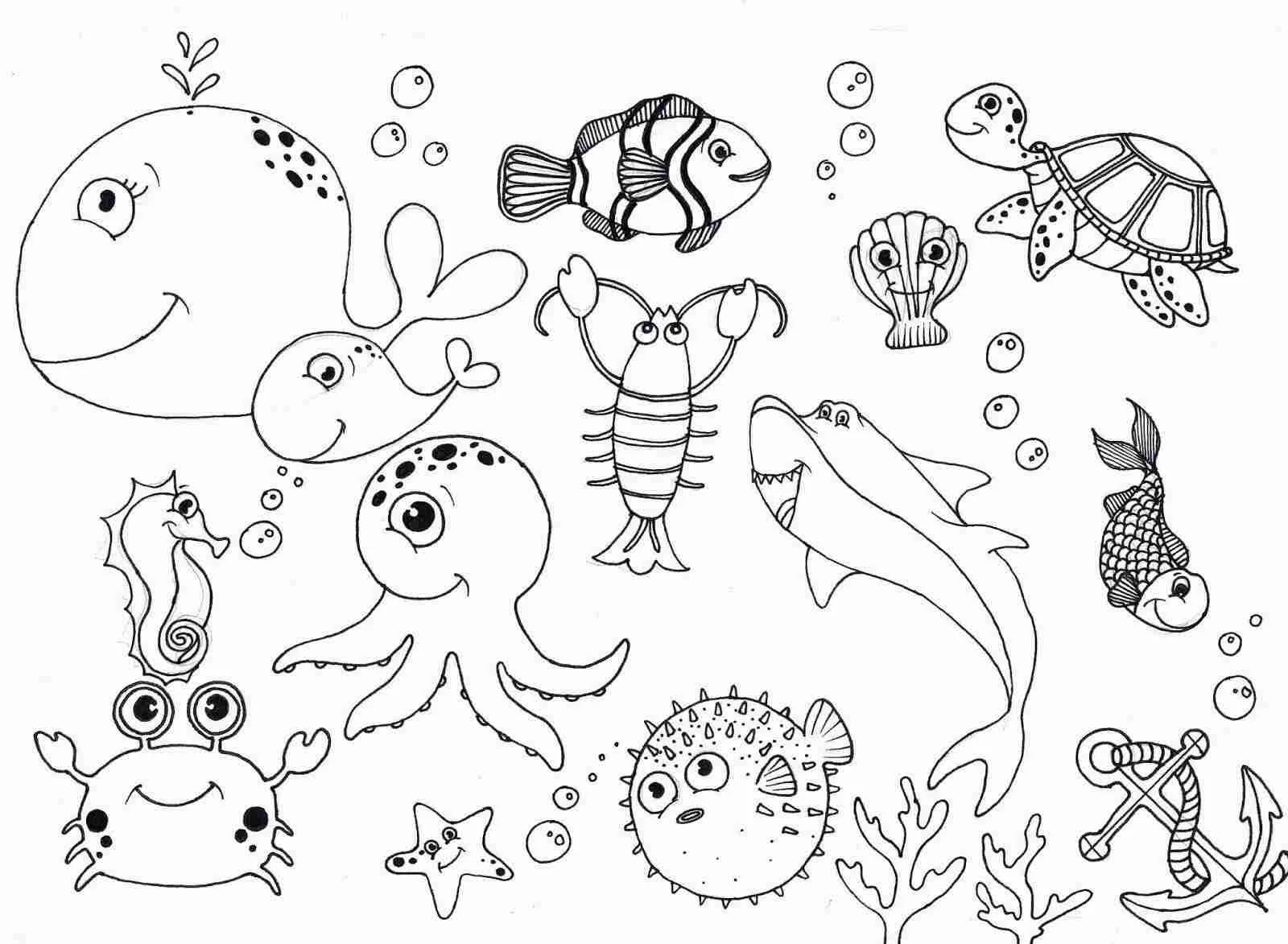 Seas and oceans Coloring Pages 24