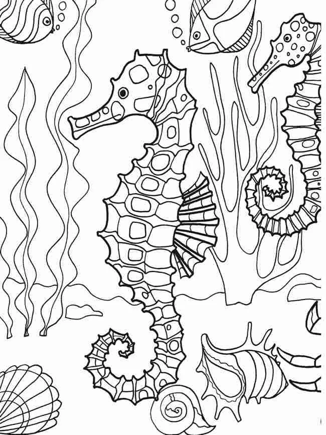 Seas and oceans Coloring Pages 26