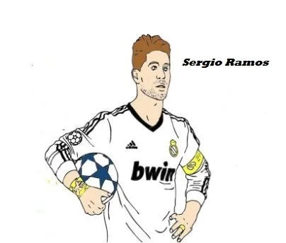 Sergio Ramos Coloring Pages