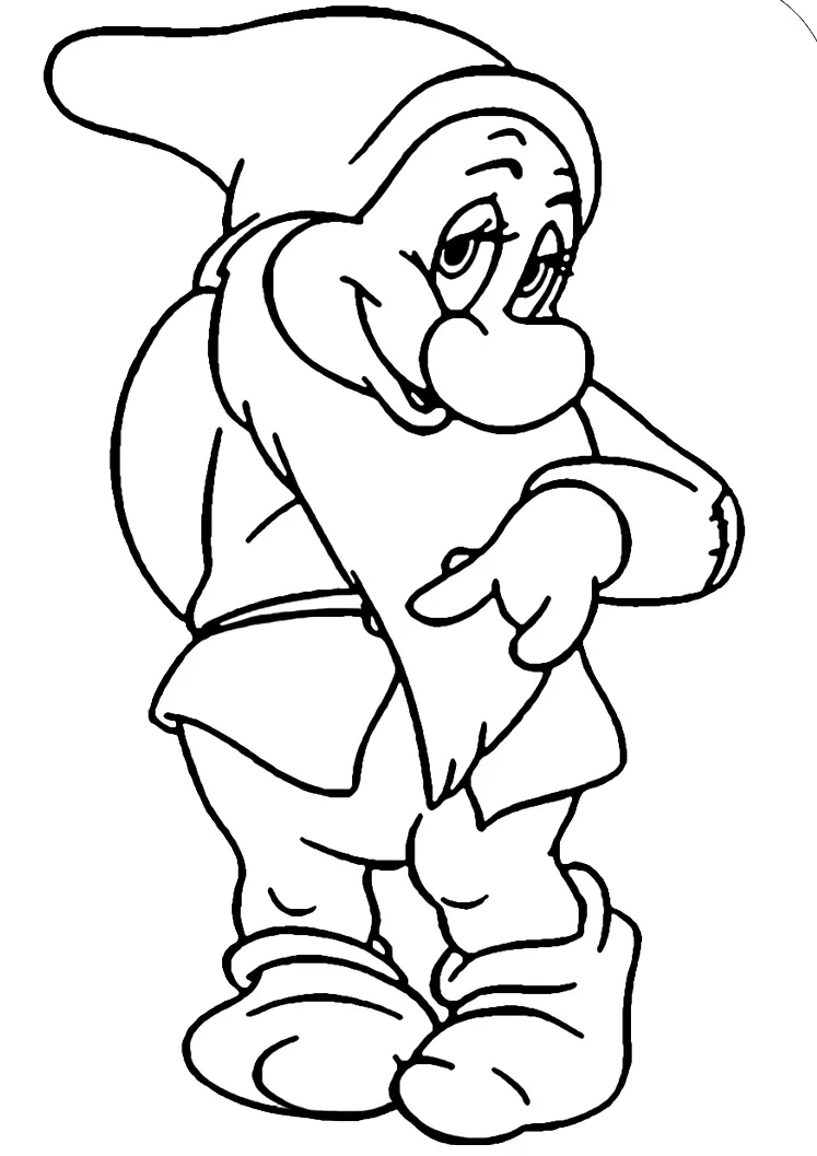 Seven Dwarfs Coloring Pages 14