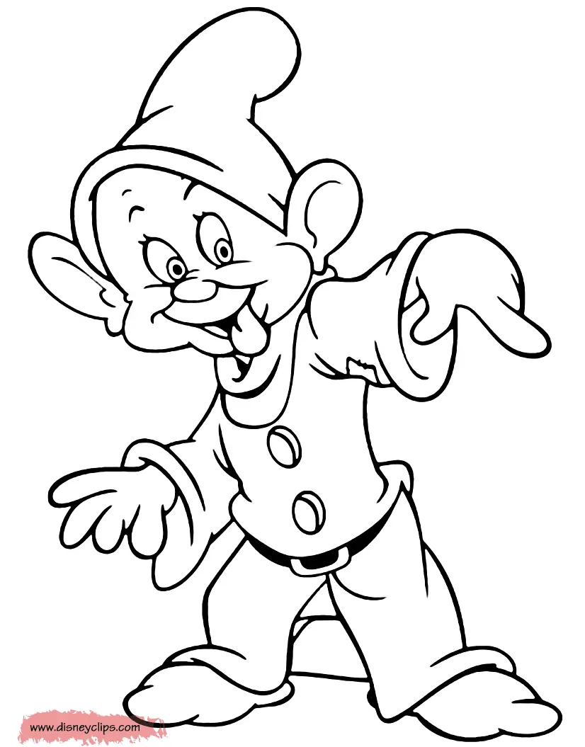 Seven Dwarfs Coloring Pages 15