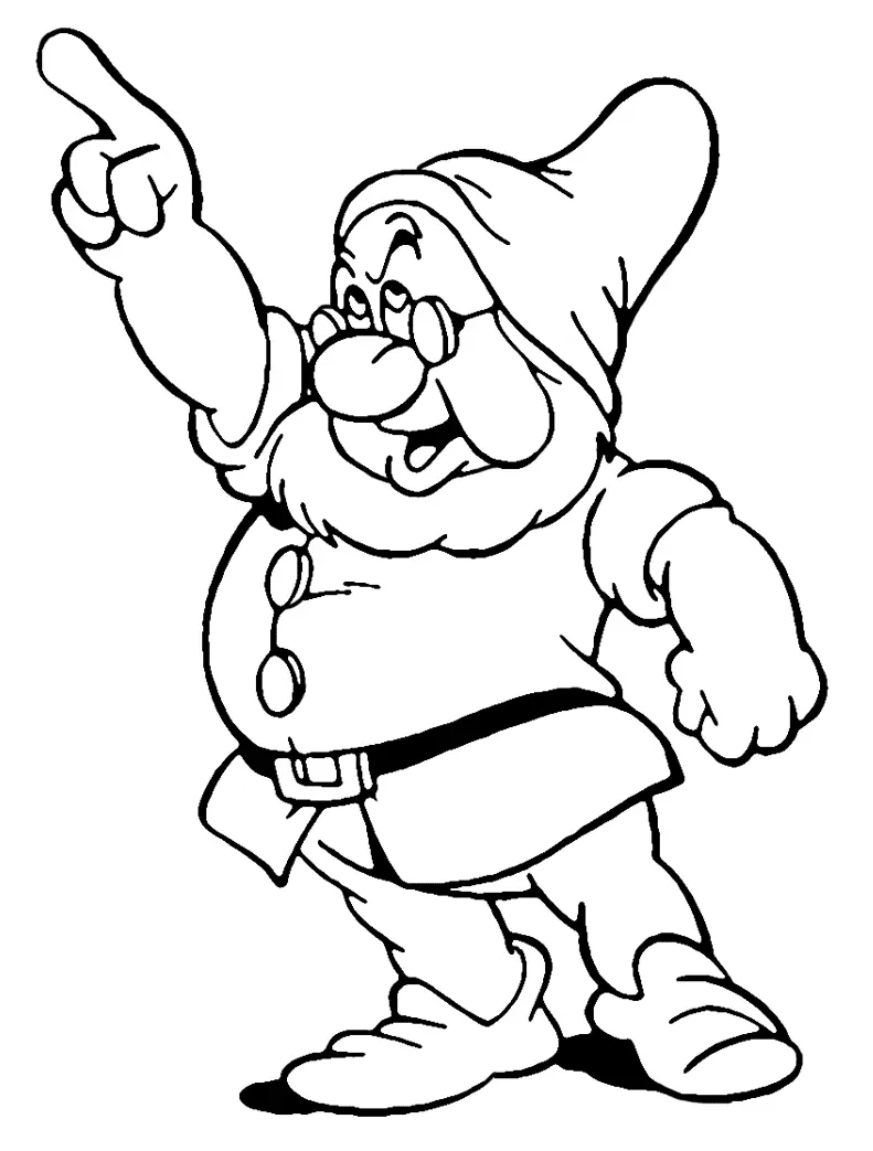 Seven Dwarfs Coloring Pages 16