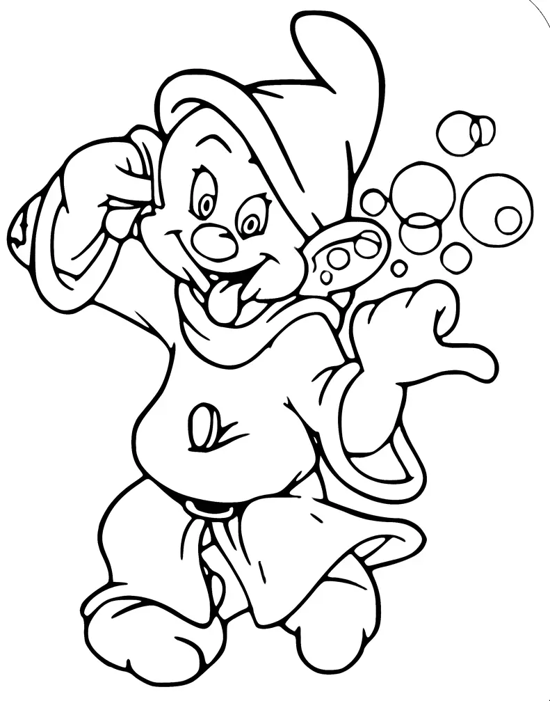 Seven Dwarfs Coloring Pages 18