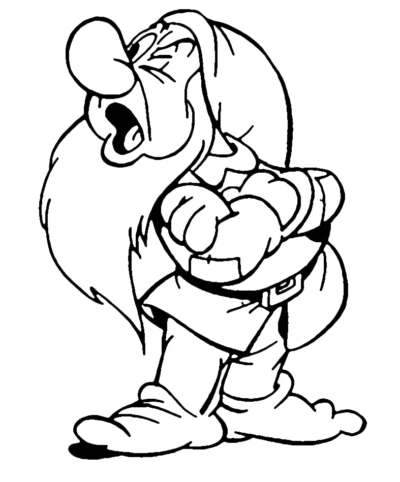 Seven Dwarfs Coloring Pages 23