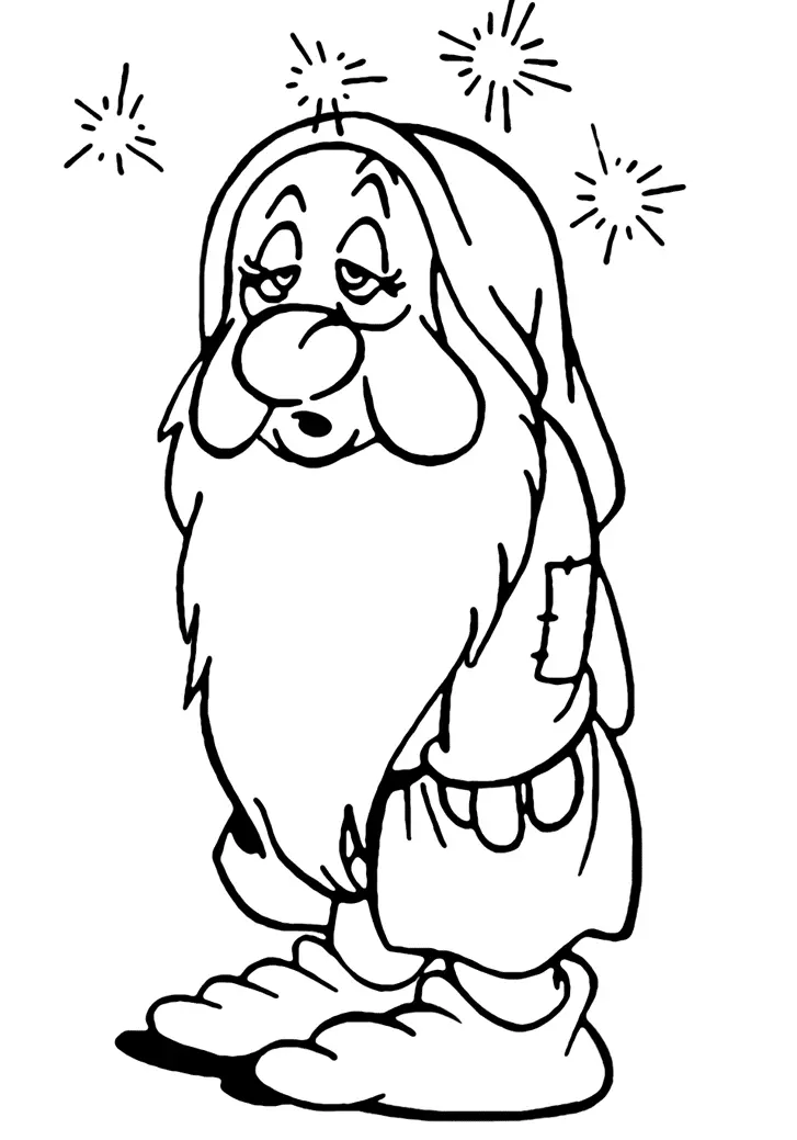 Seven Dwarfs Coloring Pages 34