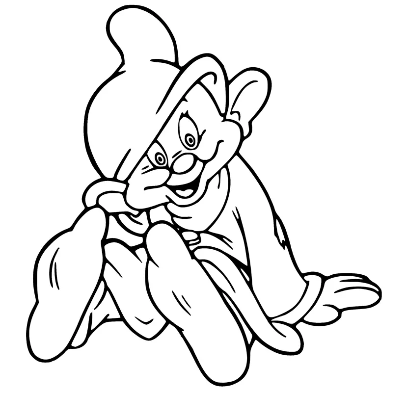 Seven Dwarfs Coloring Pages 4