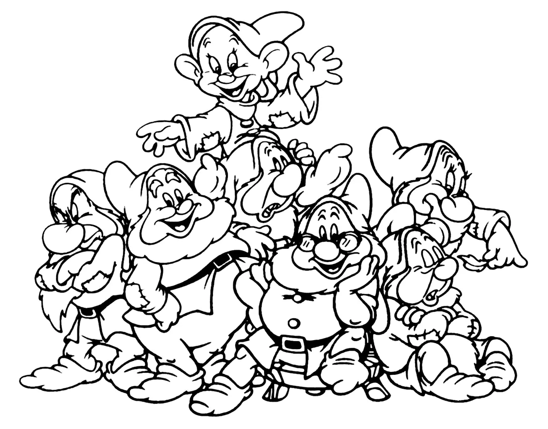 Seven Dwarfs Coloring Pages 46