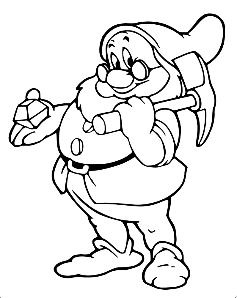 Seven Dwarfs Coloring Pages 49