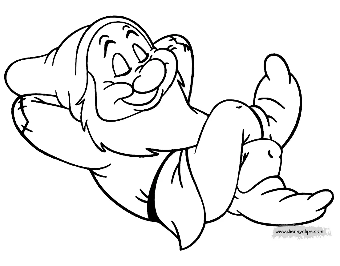 Seven Dwarfs Coloring Pages 6