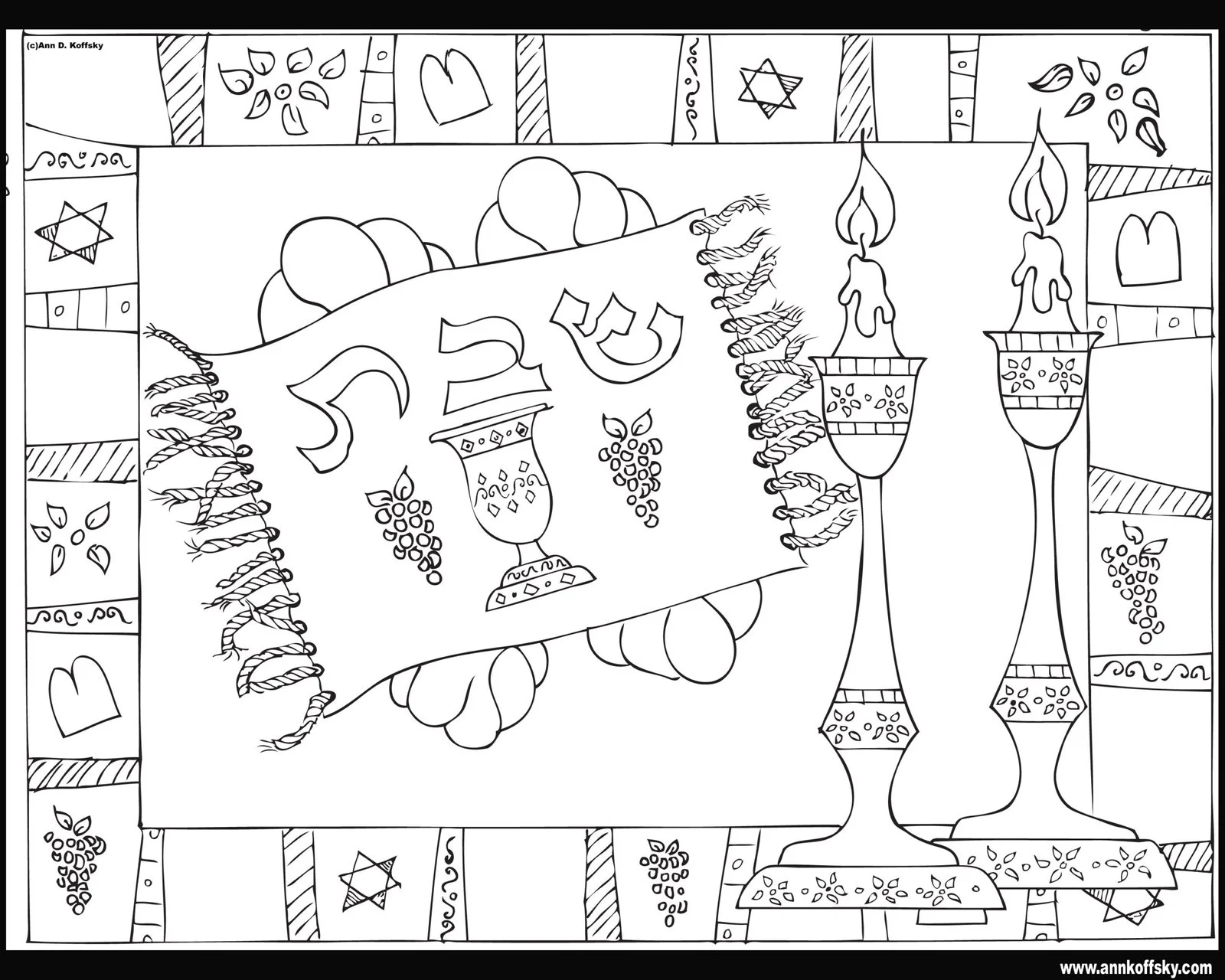 Shabbat Coloring Pages 15