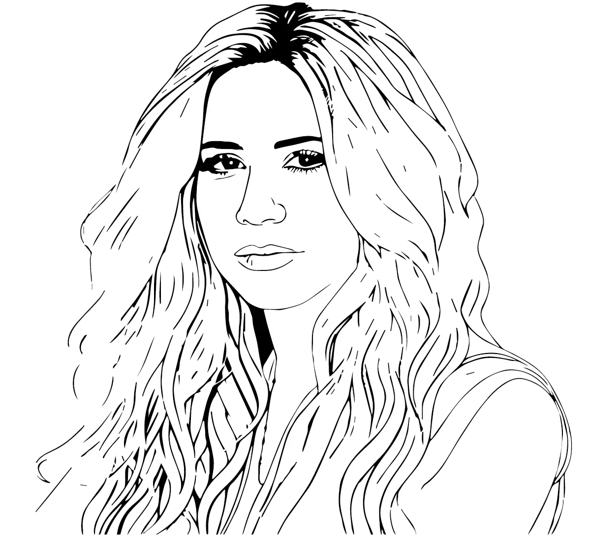 Desenhos de Shakira Para Colorir 18