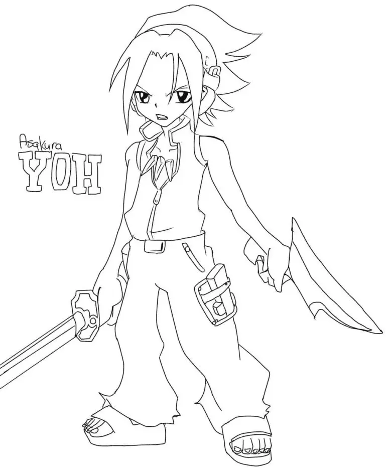 Desenhos de Shaman King Para Colorir