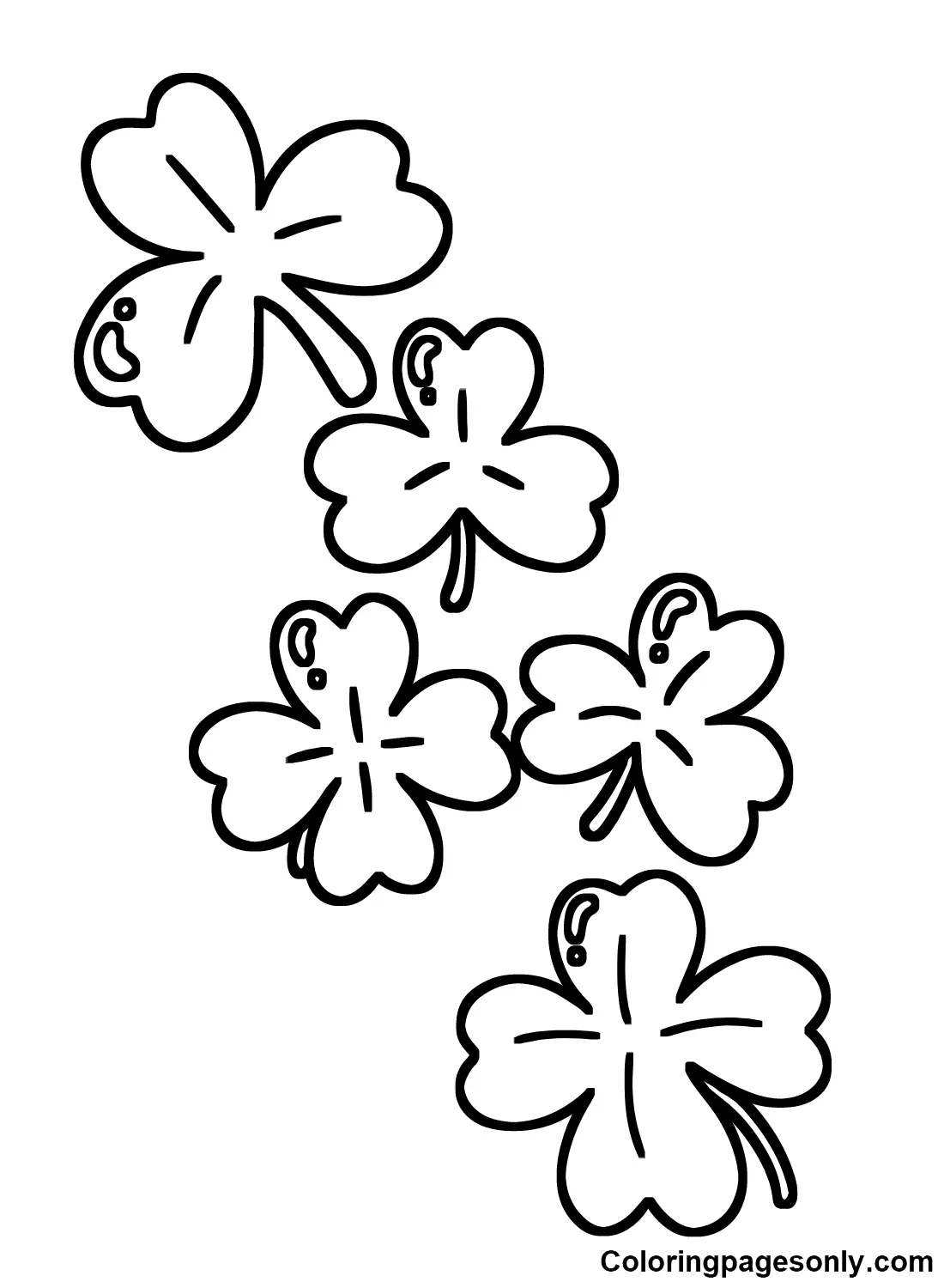 Shamrock Coloring Pages 11