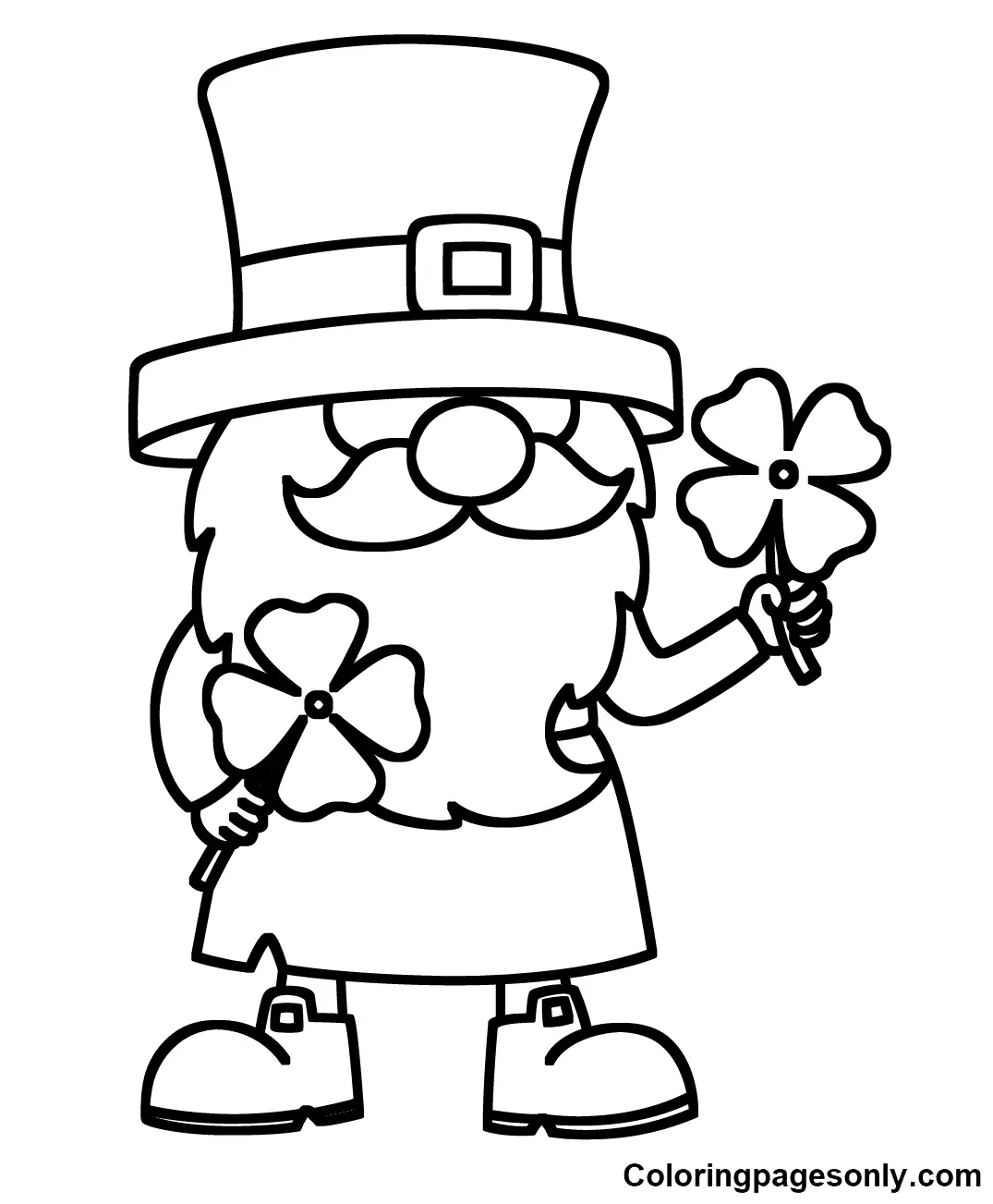 Shamrock Coloring Pages 13