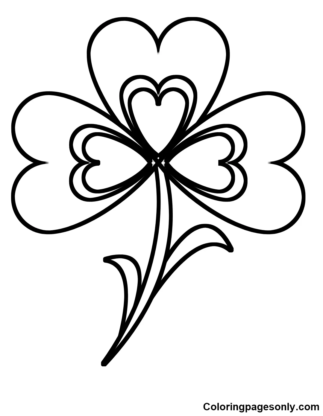 Shamrock Coloring Pages 17