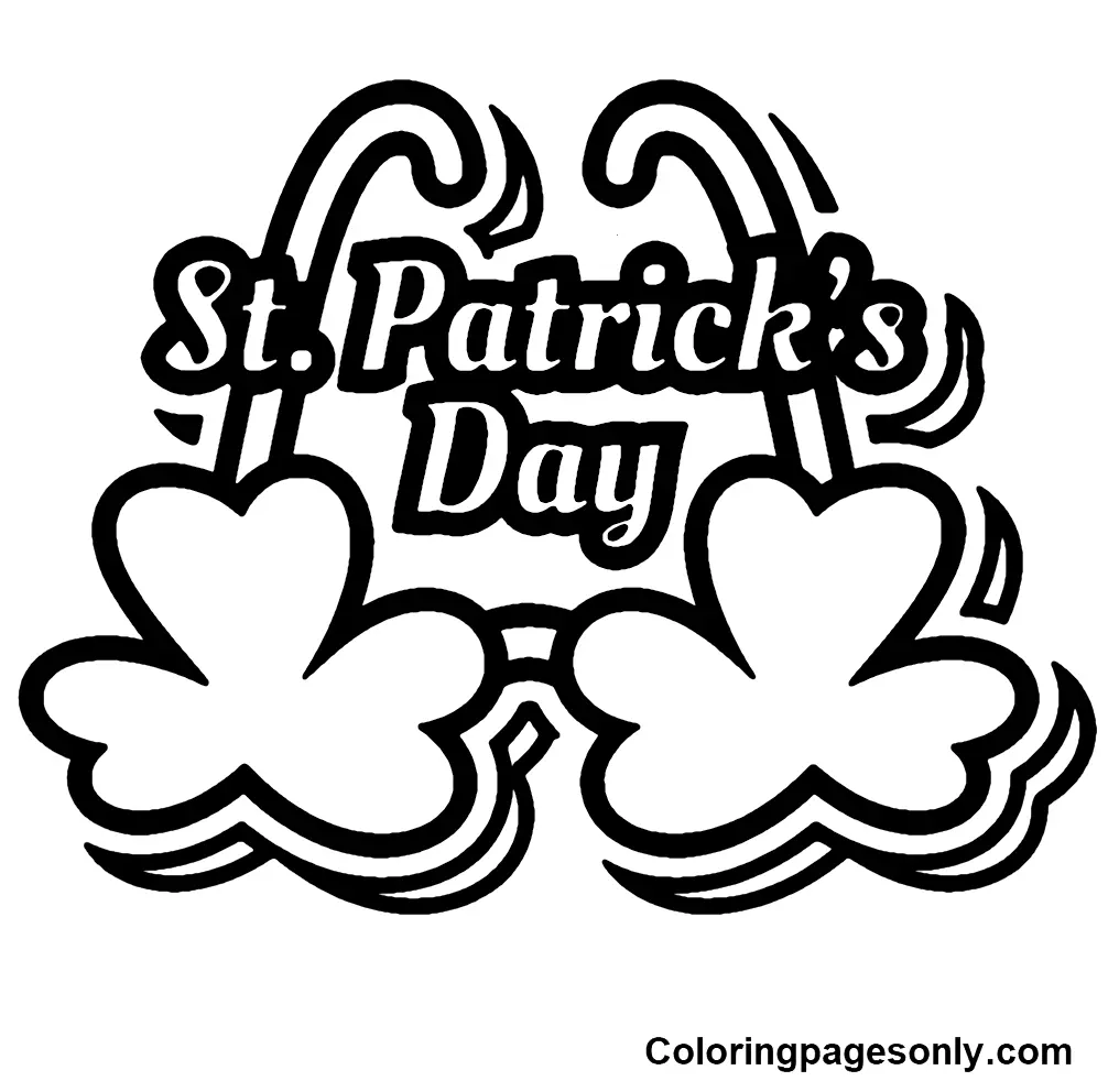 Shamrock Coloring Pages 2