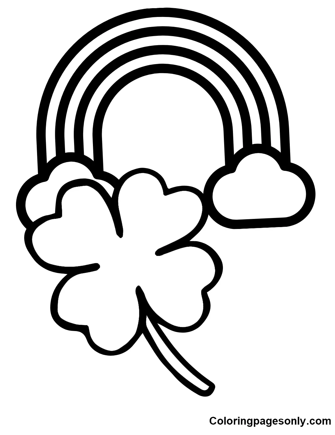 Shamrock Coloring Pages 3