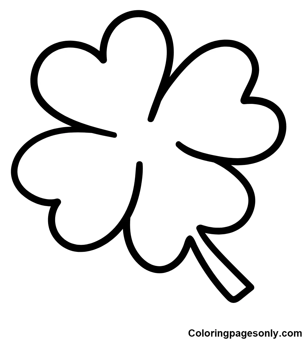 Shamrock Coloring Pages 4