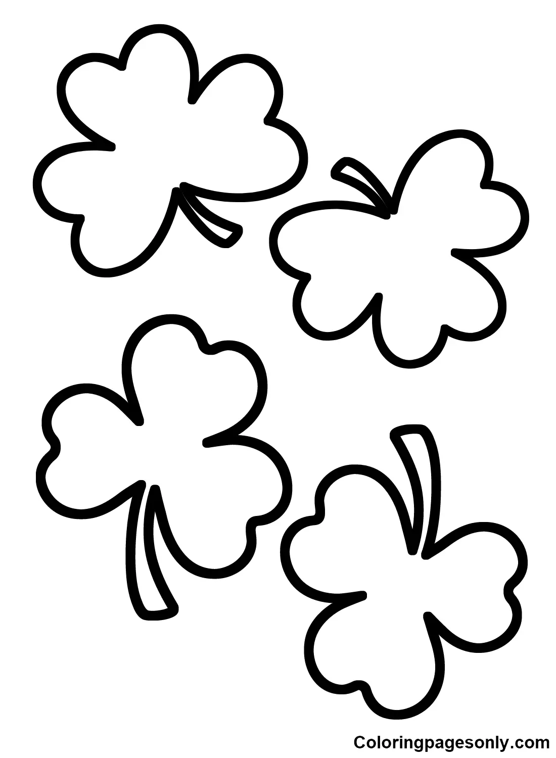 Shamrock Coloring Pages 5