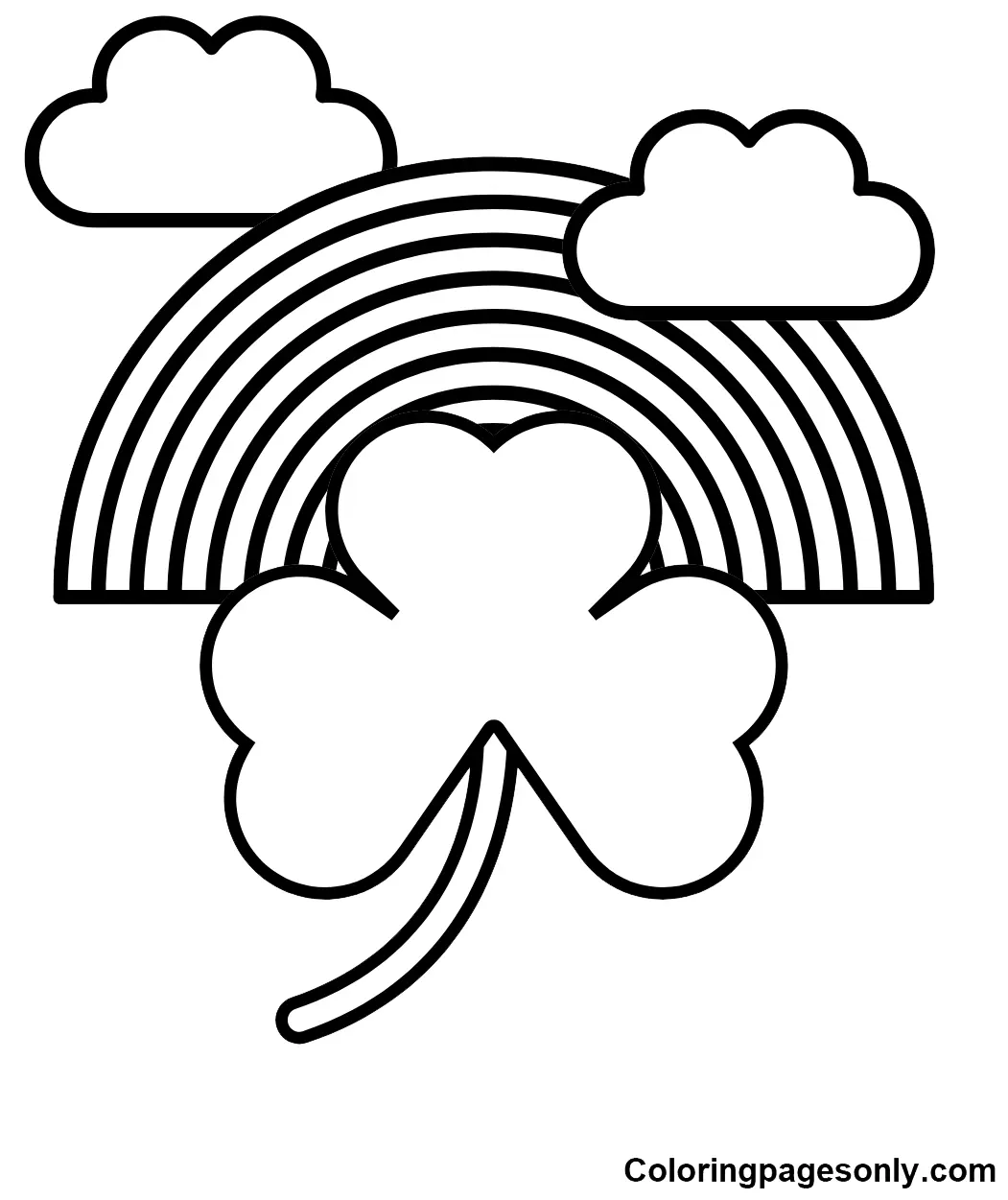 Shamrock Coloring Pages 7