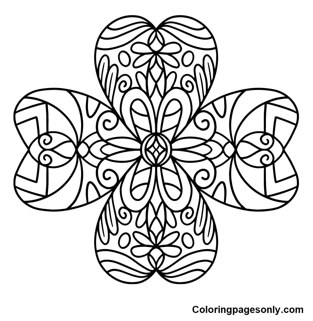 Shamrock Coloring Pages 8