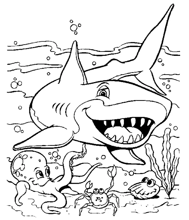 Haifisch Ausmalbilder 100