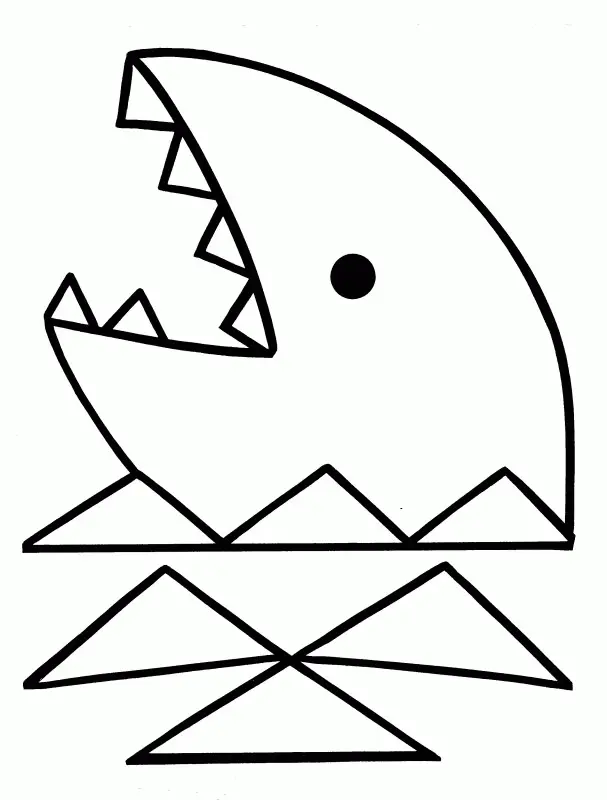 Desenhos de Shark Para Colorir