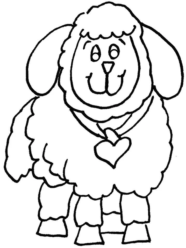 Sheep Coloring Pages 10