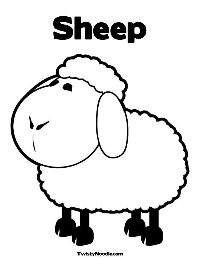 Sheep Coloring Pages 12