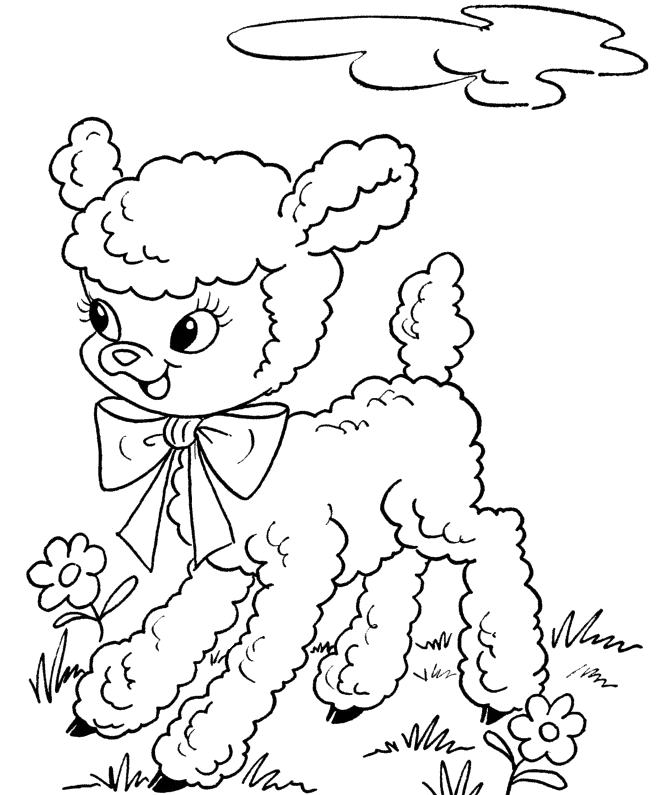 Sheep Coloring Pages 18