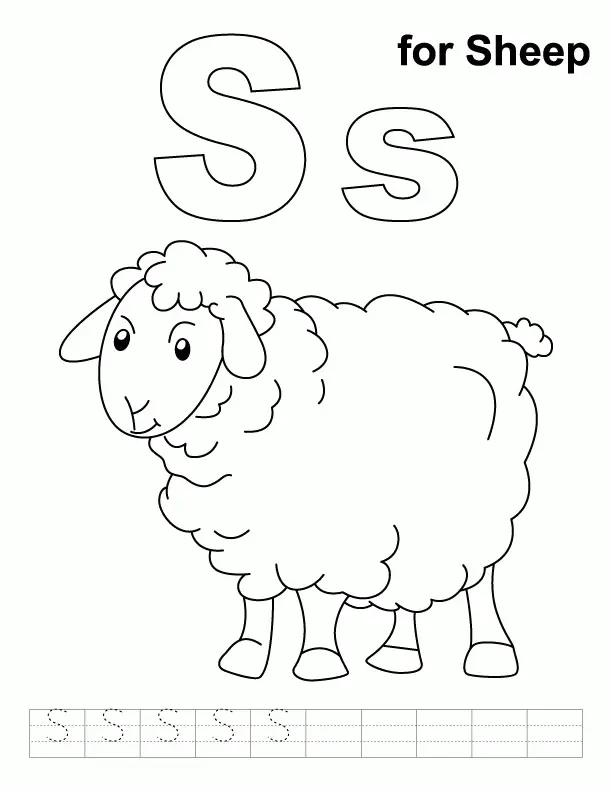 Sheep Coloring Pages 21