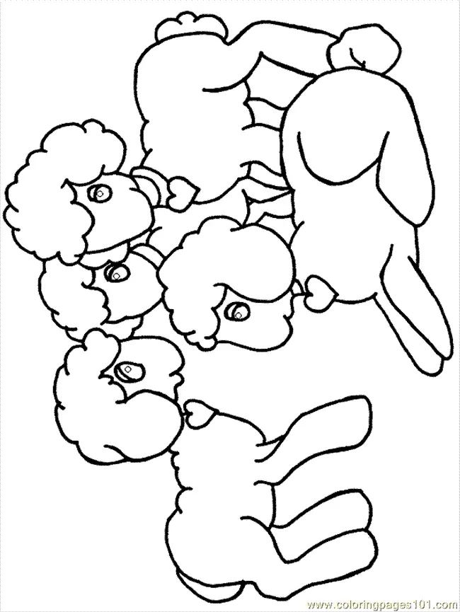 Sheep Coloring Pages 26