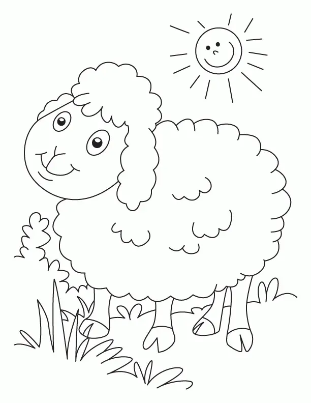 Sheep Coloring Pages 3