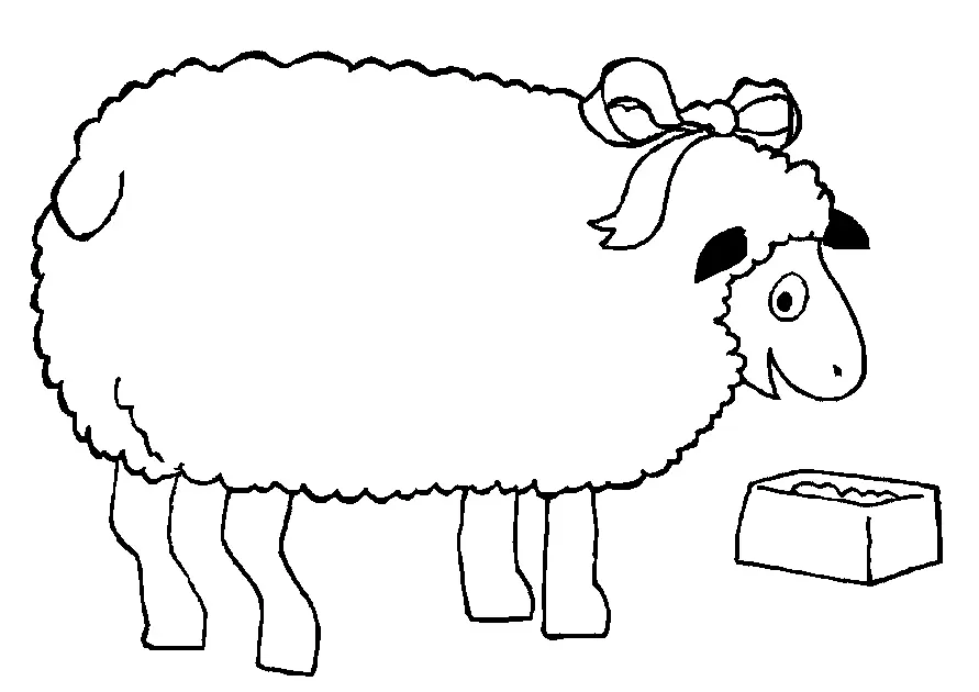 Sheep Coloring Pages 30