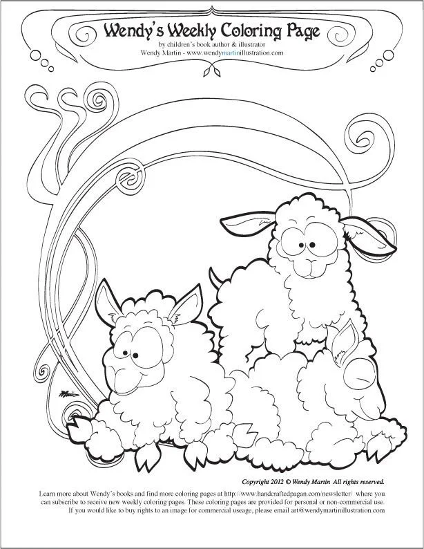 Sheep Coloring Pages 32