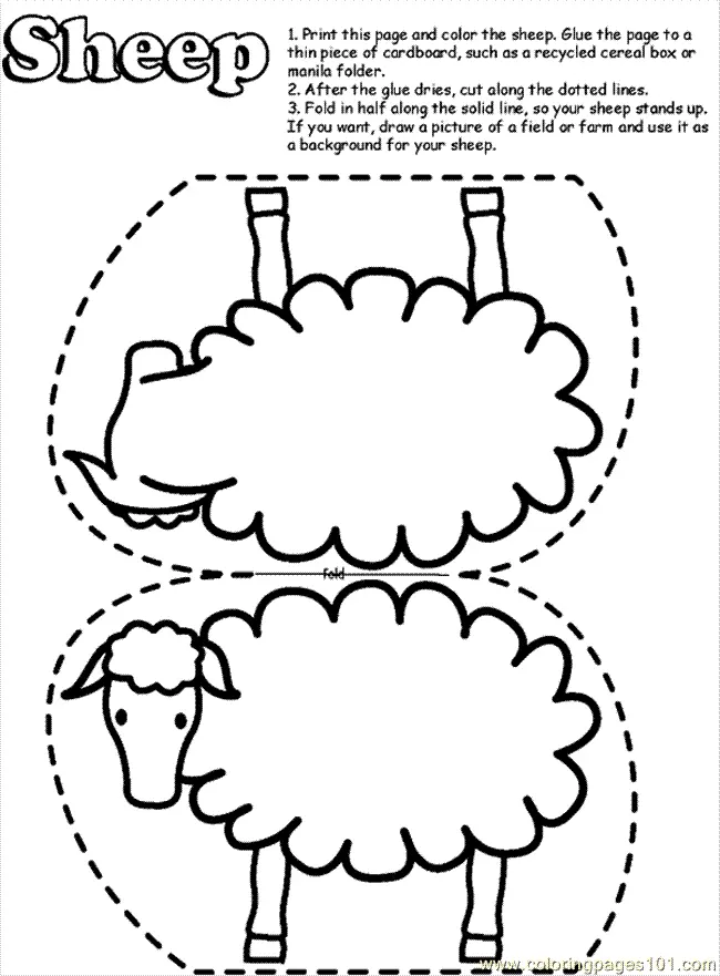 Sheep Coloring Pages 36