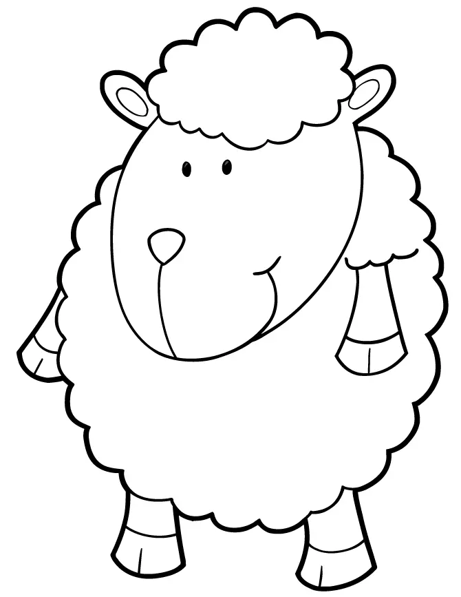 Sheep Coloring Pages 37