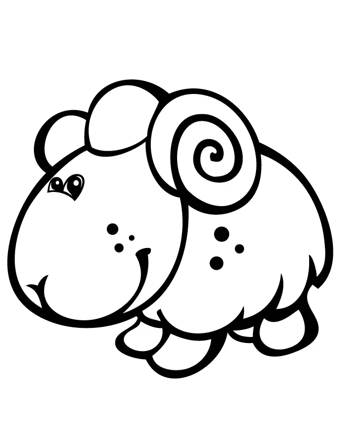 Sheep Coloring Pages 44