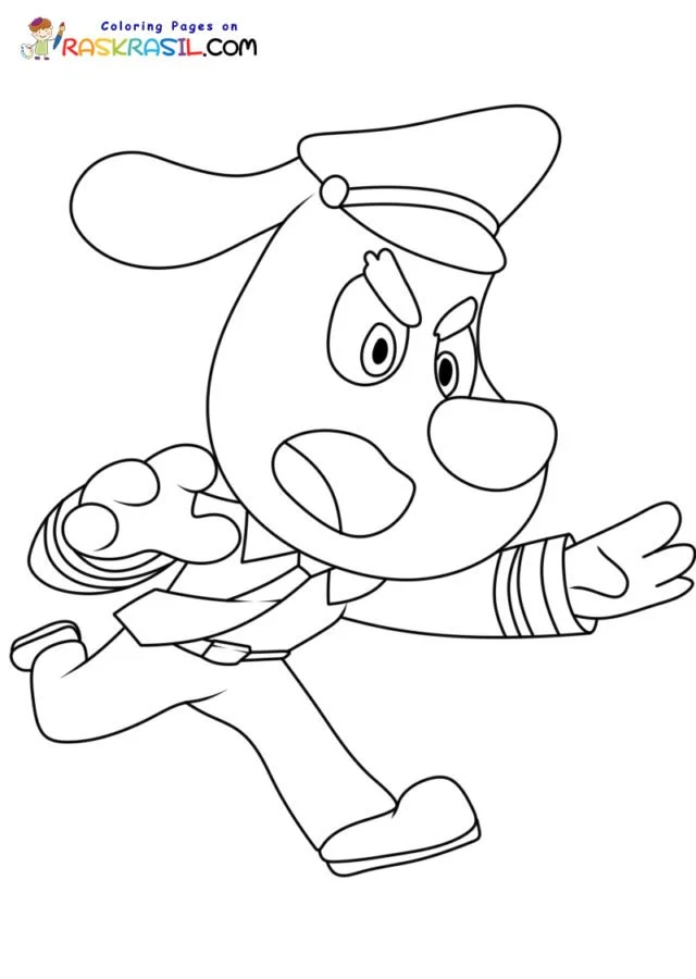 Sheriff Labrador Coloring Pages