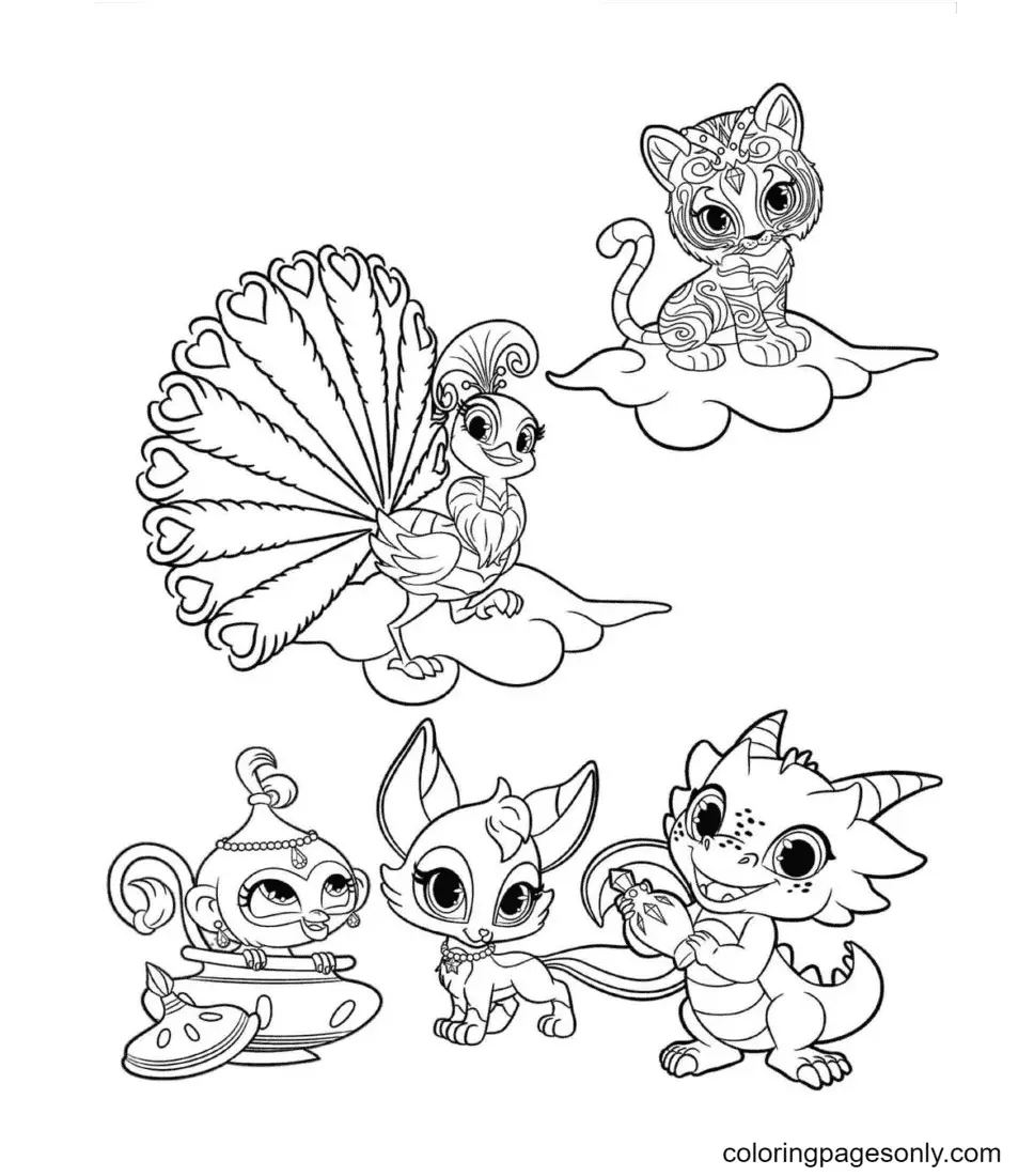 Desenhos de Shimmer e Shine Para Colorir 14