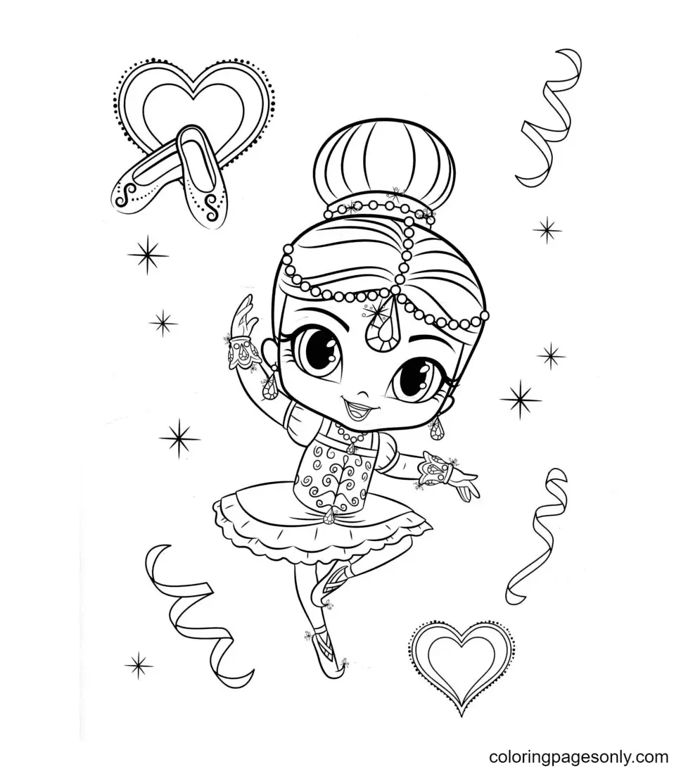 Desenhos de Shimmer e Shine Para Colorir 2