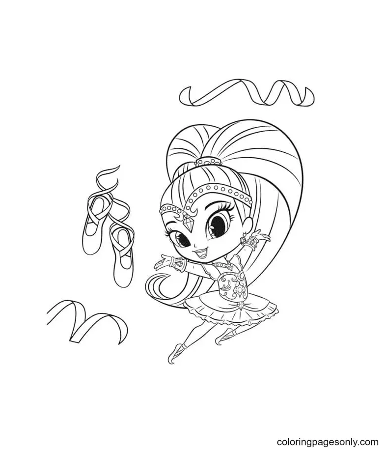 Desenhos de Shimmer e Shine Para Colorir 24