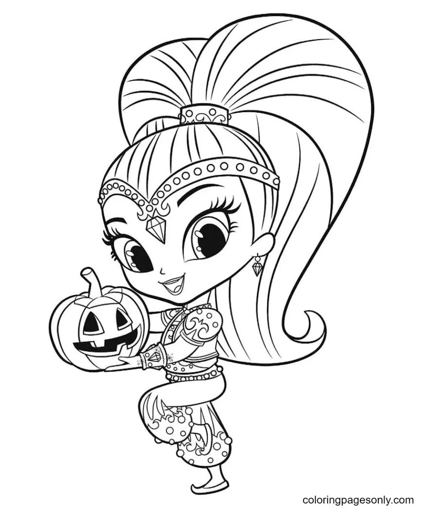 Desenhos de Shimmer e Shine Para Colorir 9