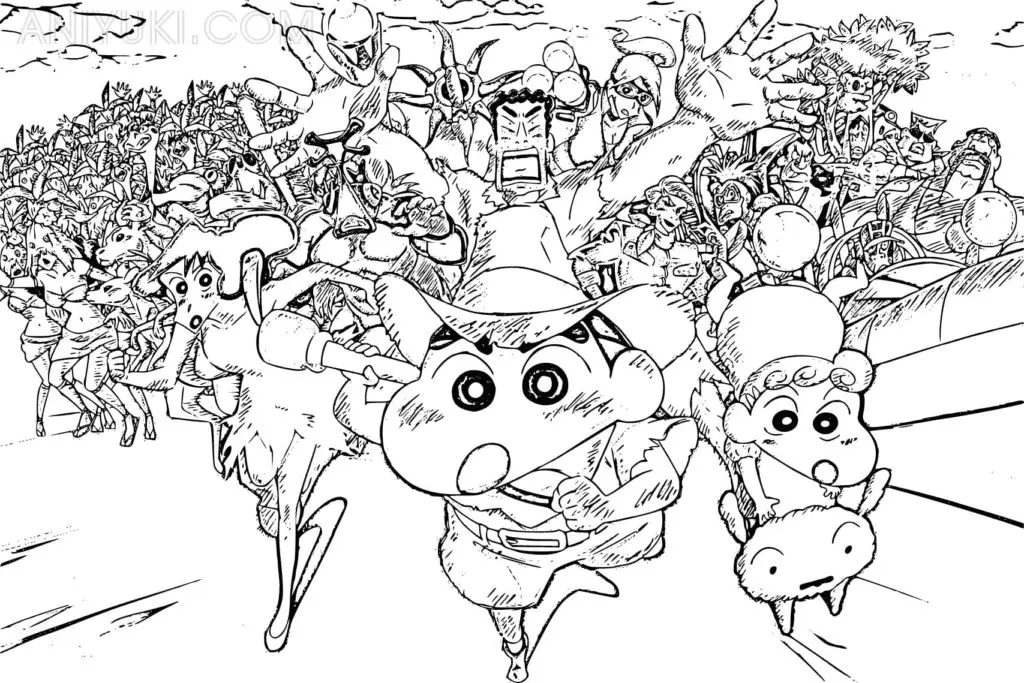 Desenhos de Shin chan Para Colorir 22