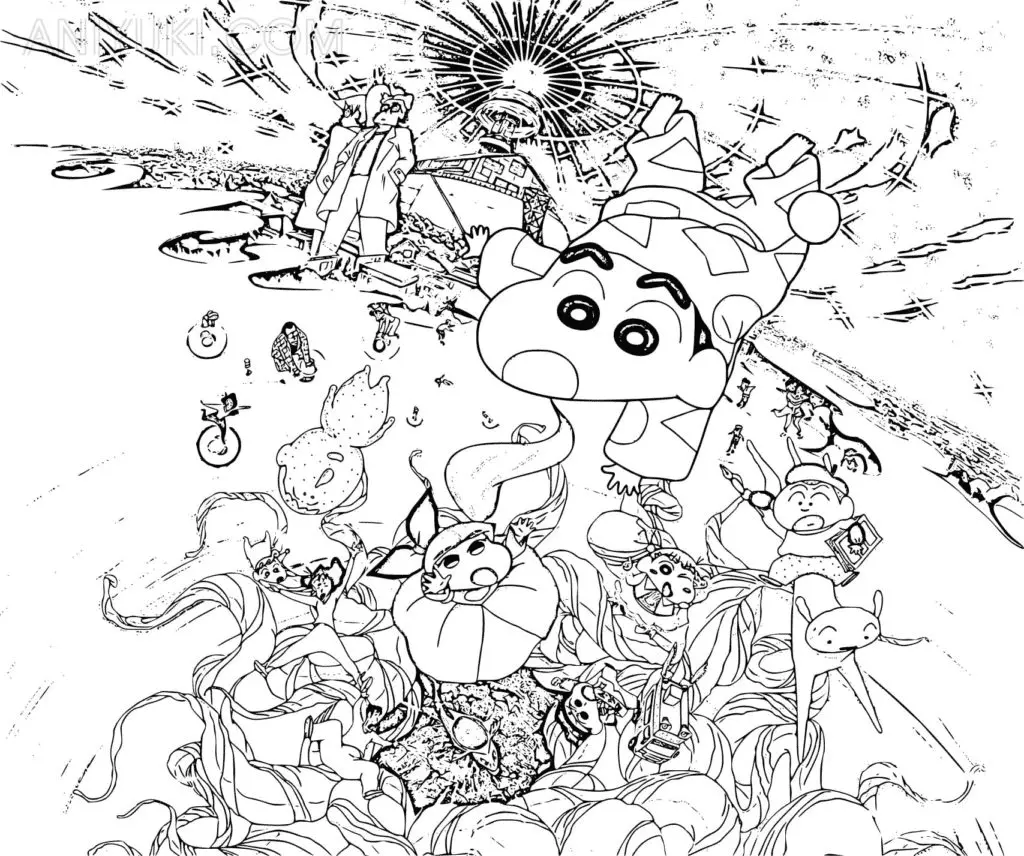 Desenhos de Shin chan Para Colorir 31