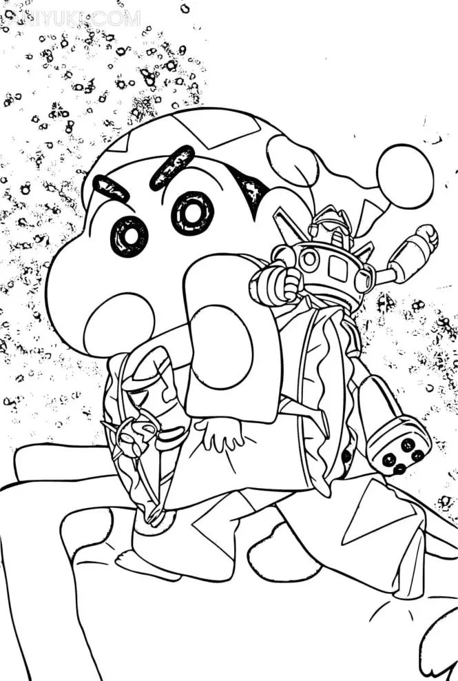 Shin chan Coloring Pages 36