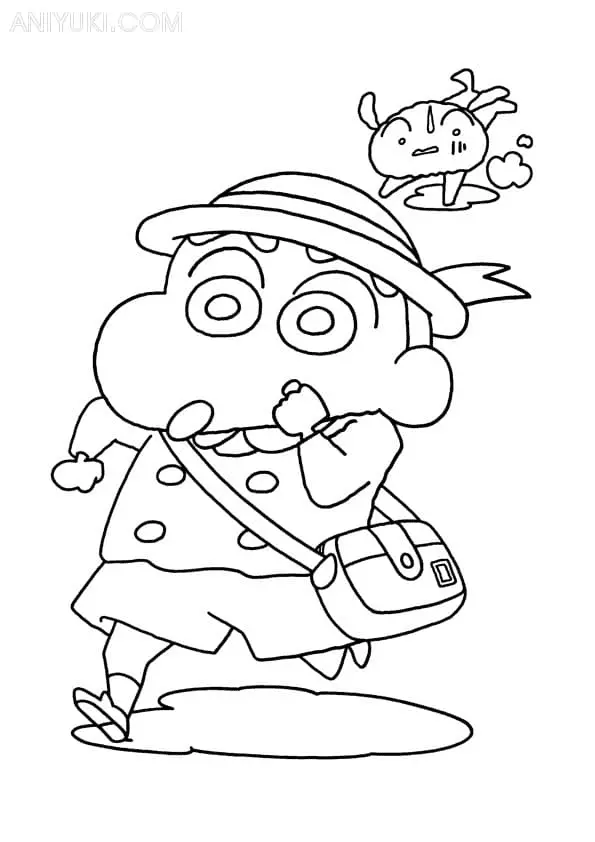 Shin chan Coloring Pages 46