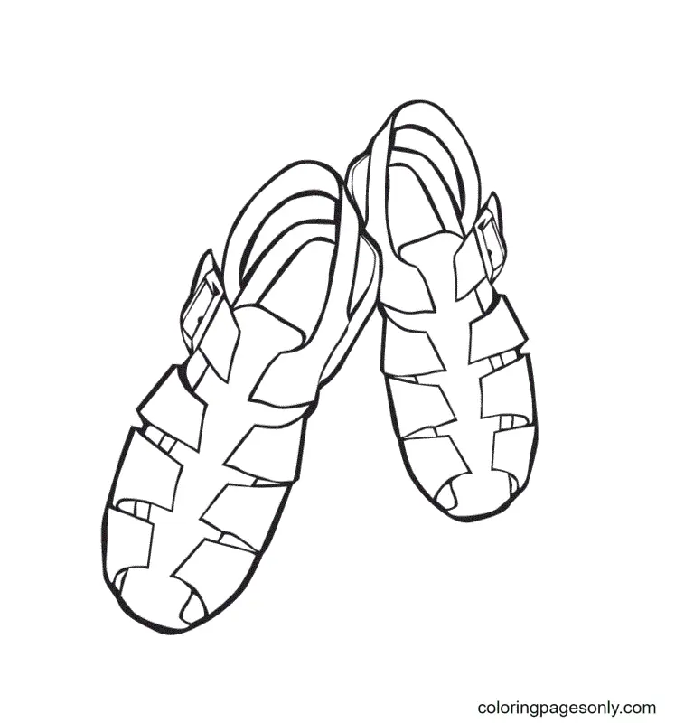 Shoe Coloring Pages 39