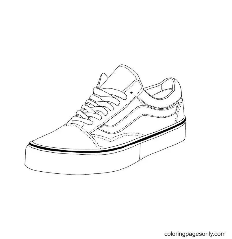 Shoe Coloring Pages 7